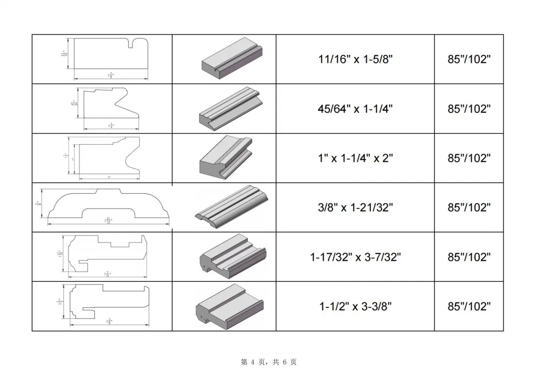 USA Standard High Nail Holding WPC PVC Door Jamb