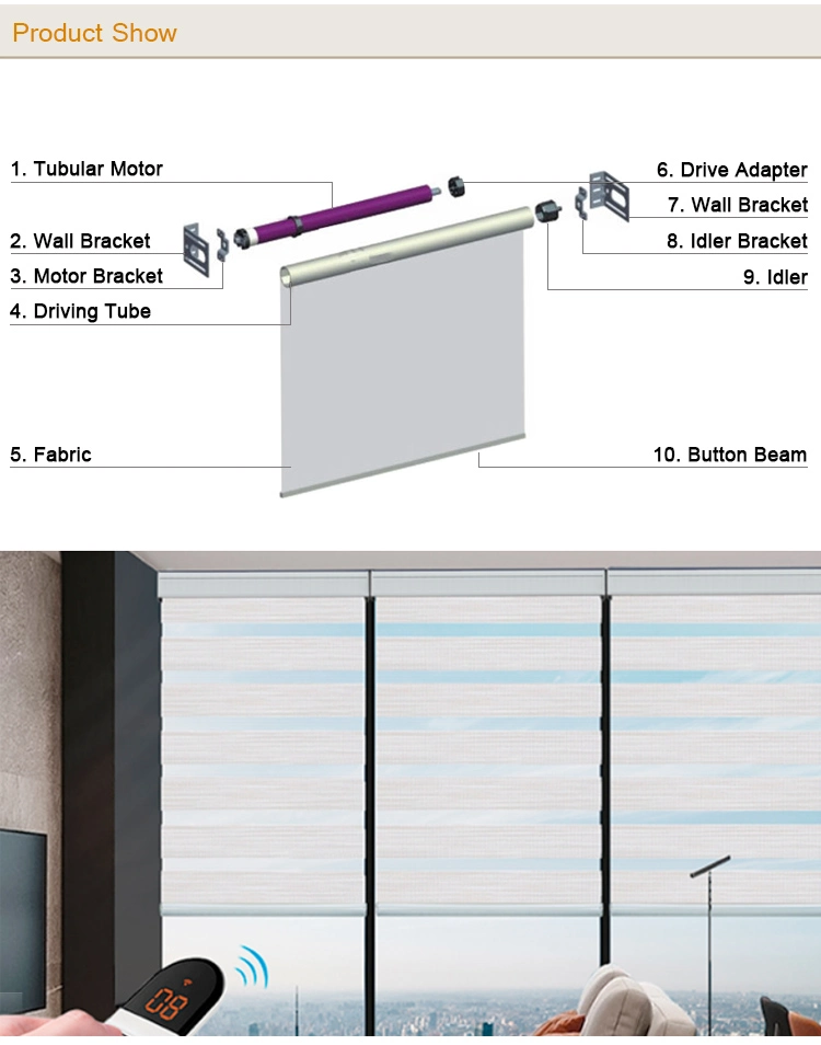 Home Decoration Fashion Simple Roller Shutter Track Aluminum Tube 38mm Components